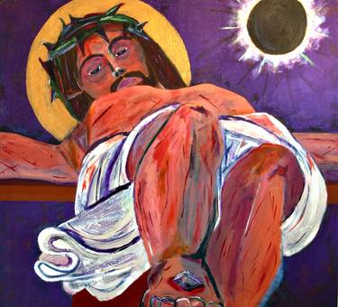 ALTARPIECE: Crucifixion Under Solar Eclipse thumb