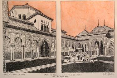 Original Realism Architecture Printmaking by Jerry DiFalco