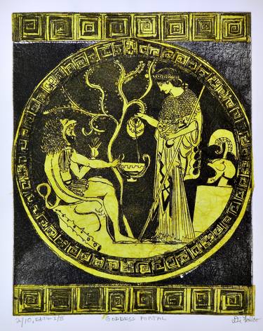 Print of Realism Classical mythology Printmaking by Jerry DiFalco