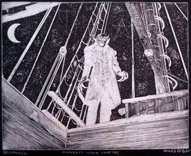 Print of Expressionism Cinema Printmaking by Jerry DiFalco