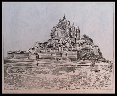 GNOSIS AND MONT SAINT MICHEL AT LOW TIDE CIRCA 1895 thumb