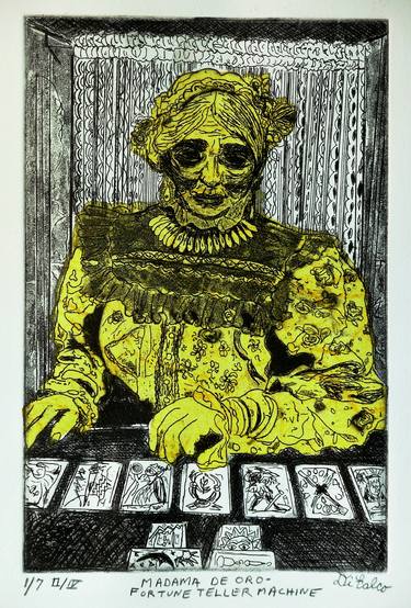 Print of Women Printmaking by Jerry DiFalco