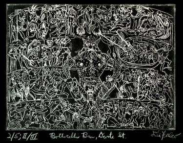 Botticelli's Bar on Dante Street in Black and Silver - Limited Edition 1 of 5 thumb