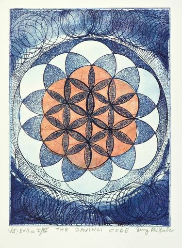 Original Fine Art Geometric Printmaking by Jerry DiFalco