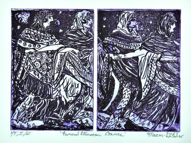 Funeral Etruscan Dance in Ultra Violet - Limited Edition of 4 thumb
