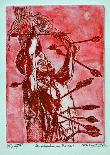 Saint Sebastian in Rose - Limited Edition of 5 thumb