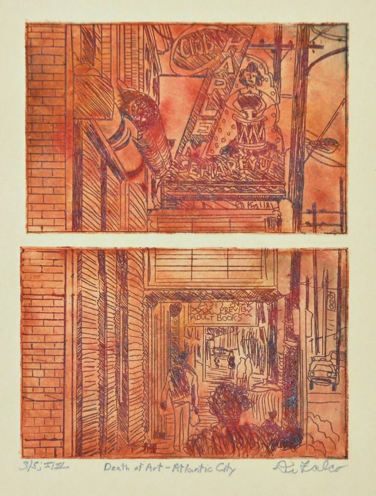 Original Documentary Cities Printmaking by Jerry Difalco