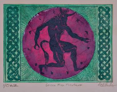 Green Man Minotaur - Limited Edition of 5 thumb