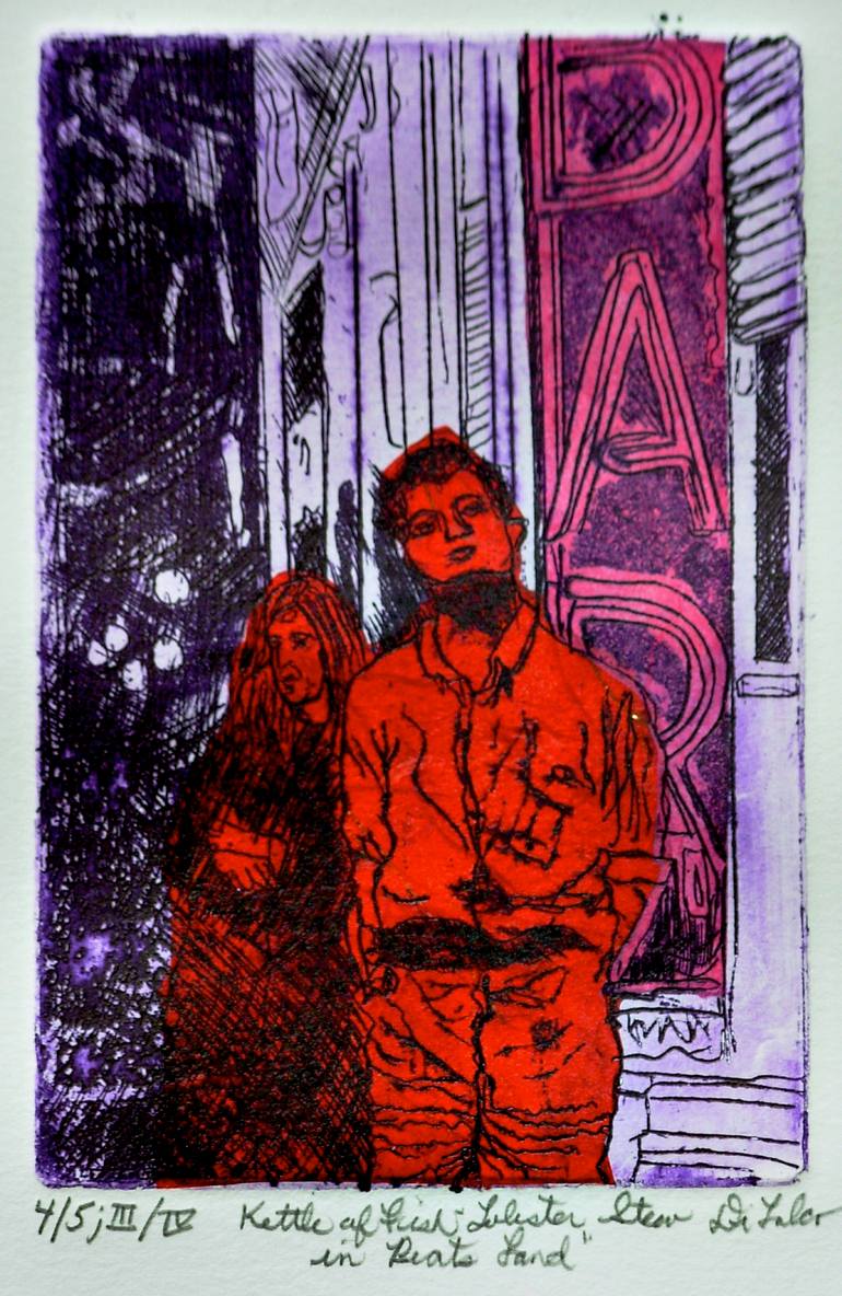 Original Expressionism Pop Culture/Celebrity Printmaking by Jerry Difalco