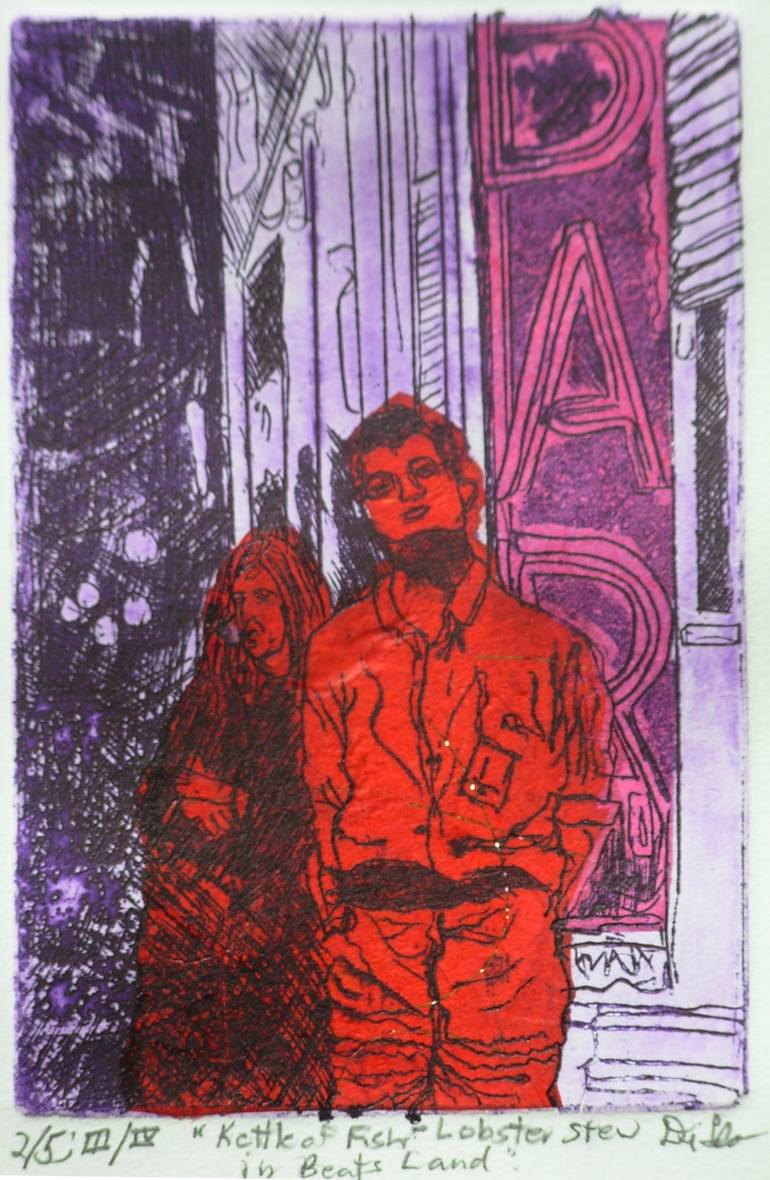 Original Expressionism Pop Culture/Celebrity Printmaking by Jerry Difalco
