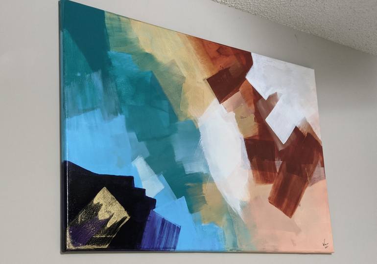 Original Art Deco Abstract Painting by Win Art Gallery