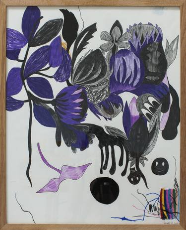 Original Abstract Botanic Drawings by Heidi P