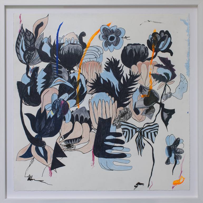 Original Abstract Botanic Drawings by Heidi P