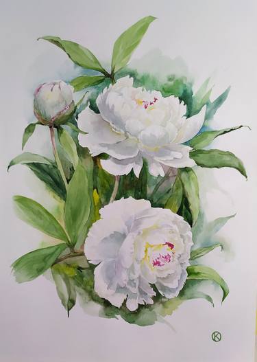 Original Floral Painting by Oksana Kosova