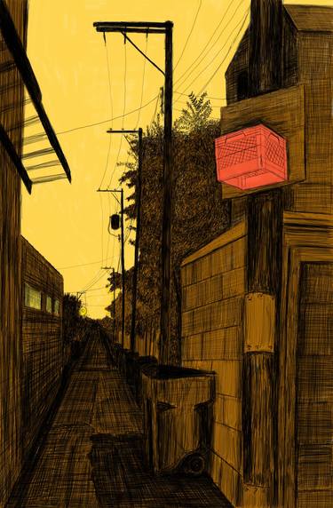 Alley Study 40 with Basketball Hoop thumb