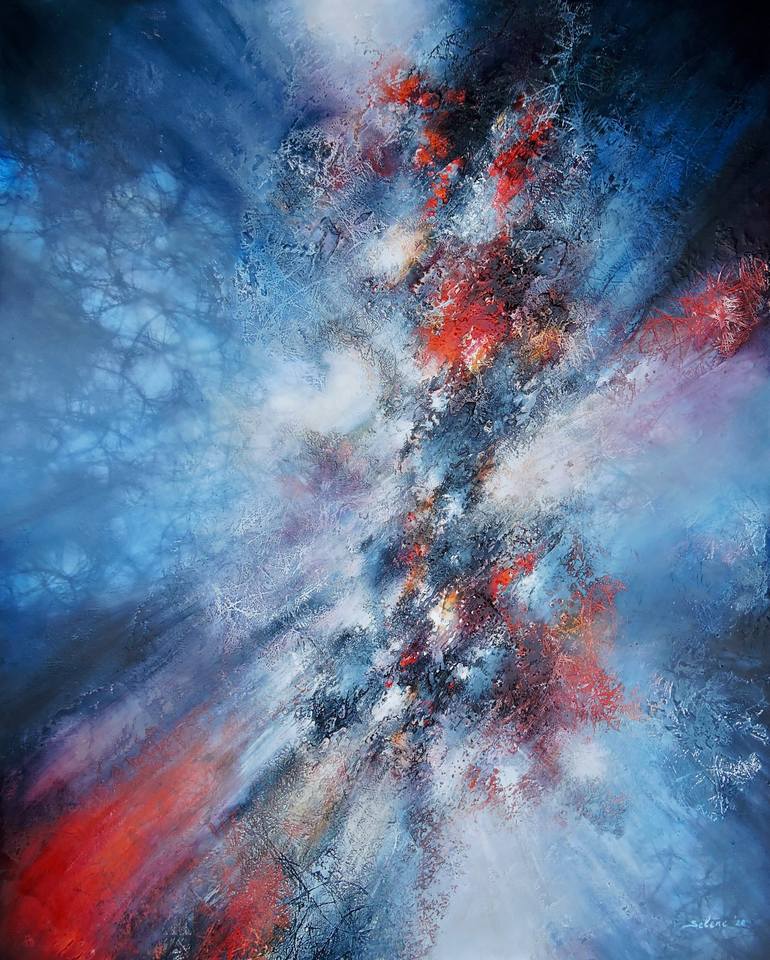 Shrink irregular Timely Cosmic Light #1 Painting by Selene's Art | Saatchi Art