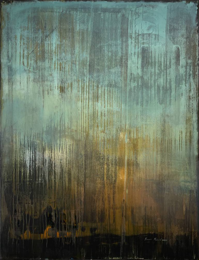 Original Minimalism Abstract Painting by Nazarii Medvid