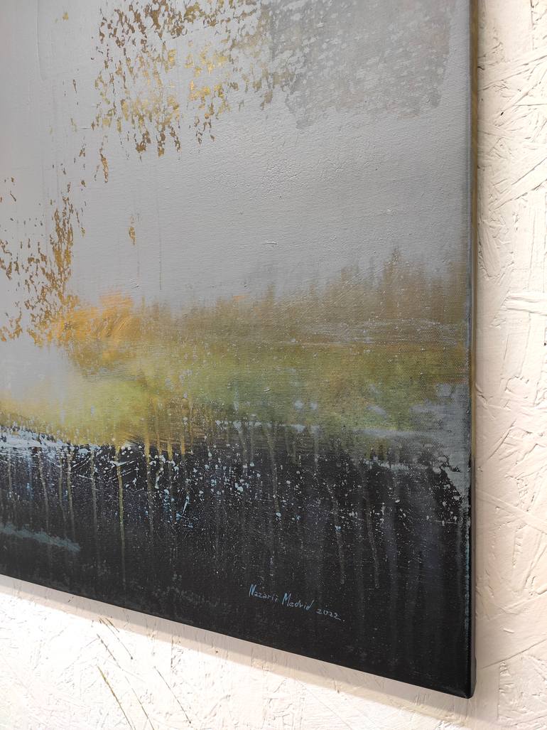 Original Abstract Landscape Painting by Nazarii Medvid