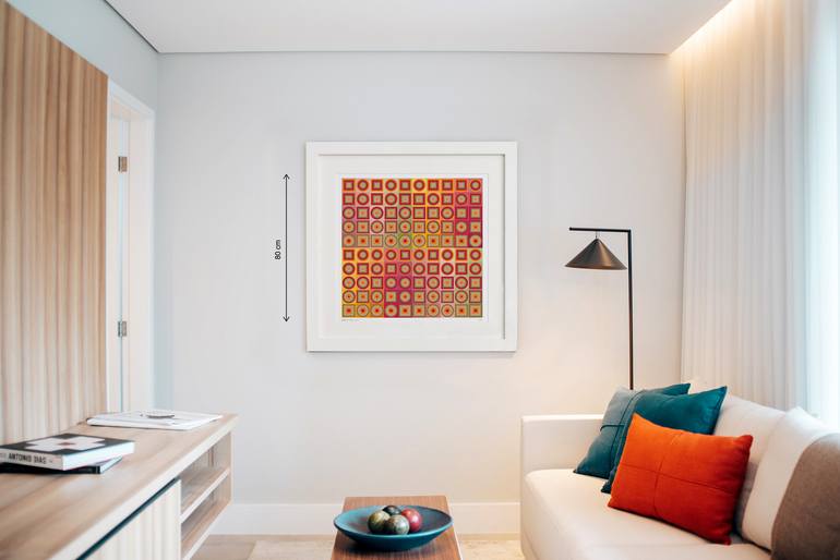 Original Abstract Geometric Printmaking by Frédérique Swist