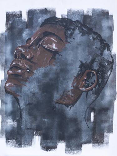 Original Expressionism Portrait Paintings by Progress Malapane