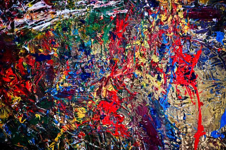 Original Abstract Expressionism Abstract Painting by Aiste Ciurlionyte