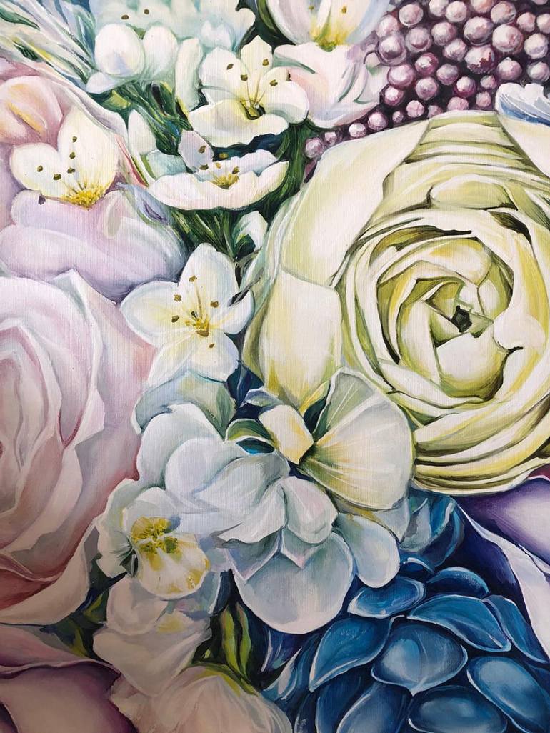 Original Realism Floral Painting by Olga Chernova