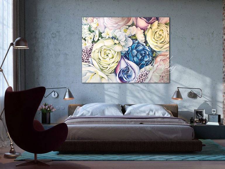 Original Realism Floral Painting by Olga Chernova