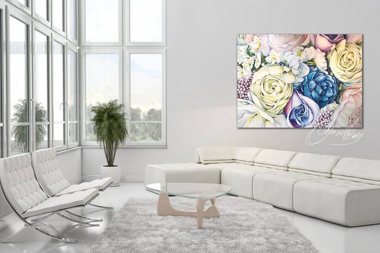 Original Realism Floral Painting by Olga Chernova