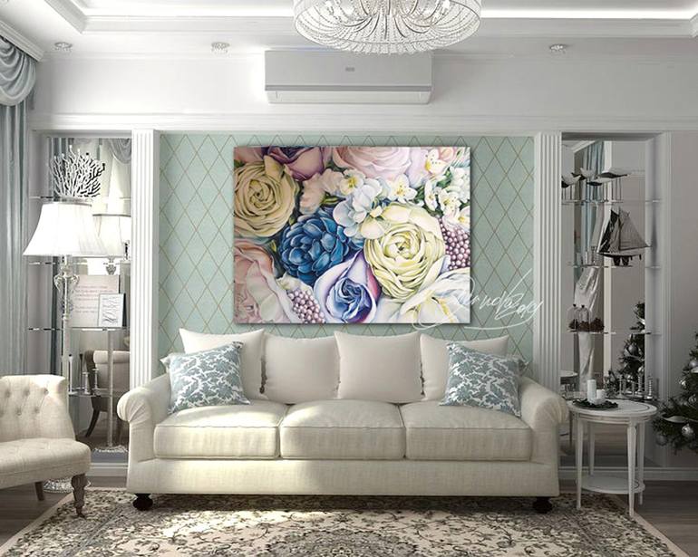 Original Realism Floral Painting by Olga Chernova