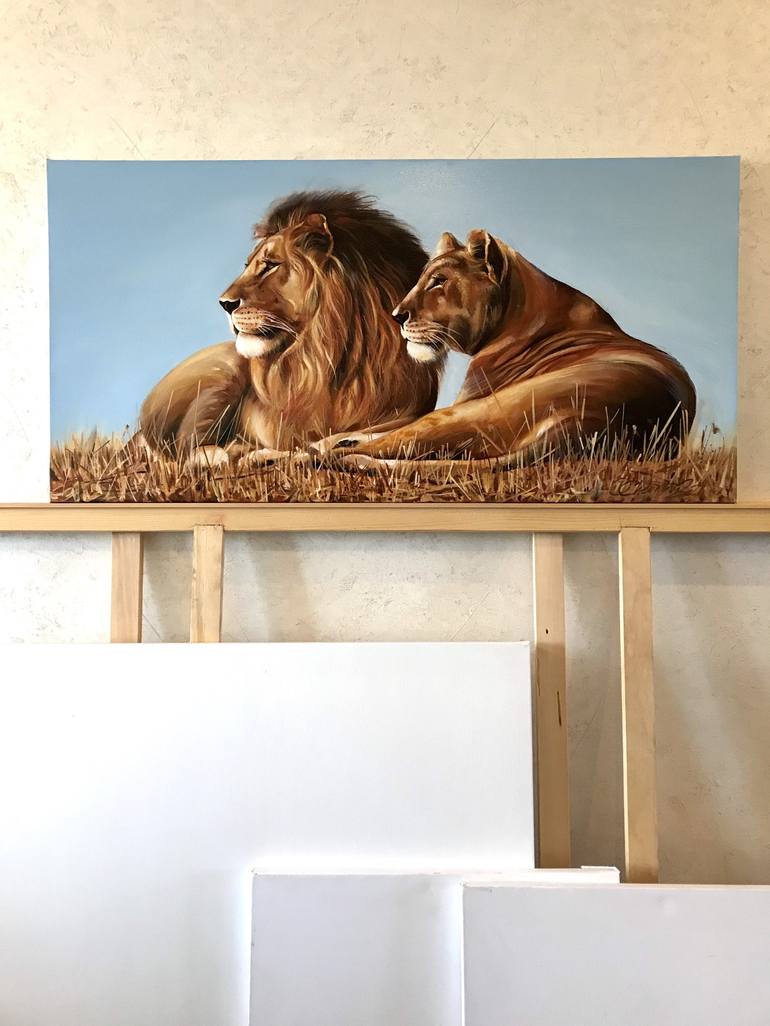 Original Photorealism Animal Painting by Olga Chernova