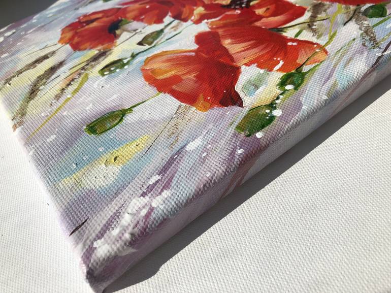 Original Impressionism Floral Painting by Olga Chernova