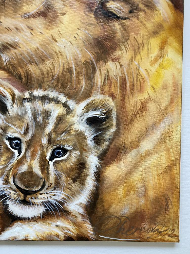 Original Photorealism Animal Painting by Olga Chernova