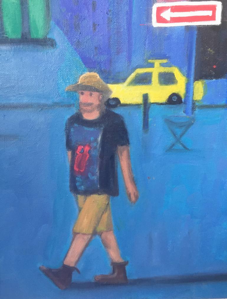 Original Expressionism Cities Painting by Jo Tuck