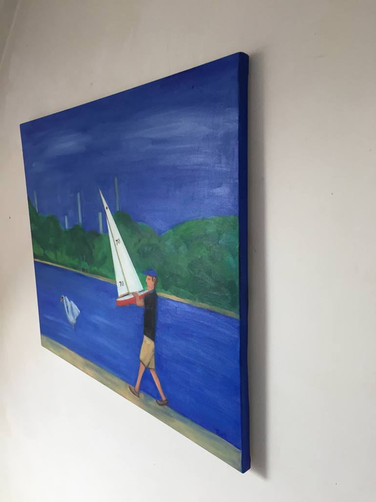 Original Contemporary Cities Painting by Jo Tuck