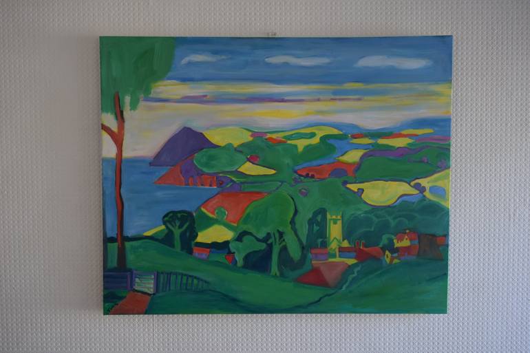 Original Expressionism Landscape Painting by Jo Tuck
