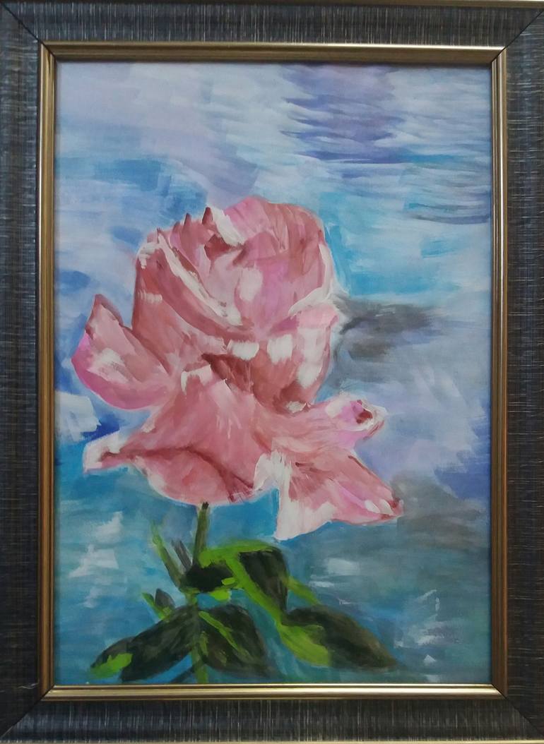 one flower painting