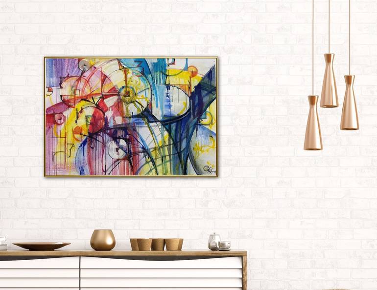 Original Abstract Time Drawing by Galia Rude
