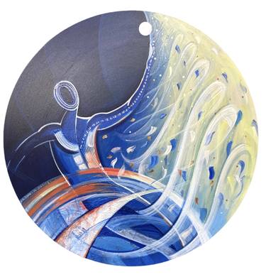 Original Abstract Time Painting by Galia Rude