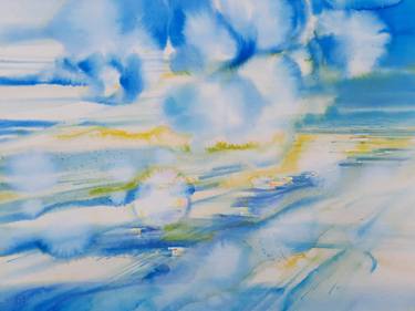 Original Abstract Seascape Paintings by Galia Rude