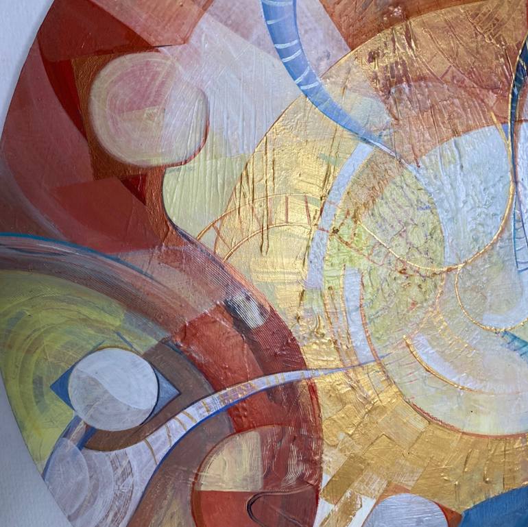 Original Cubism Abstract Painting by Galia Rude