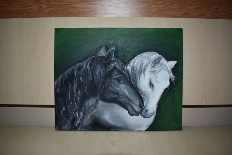 Original Realism Animal Painting by Bogdalena Bah