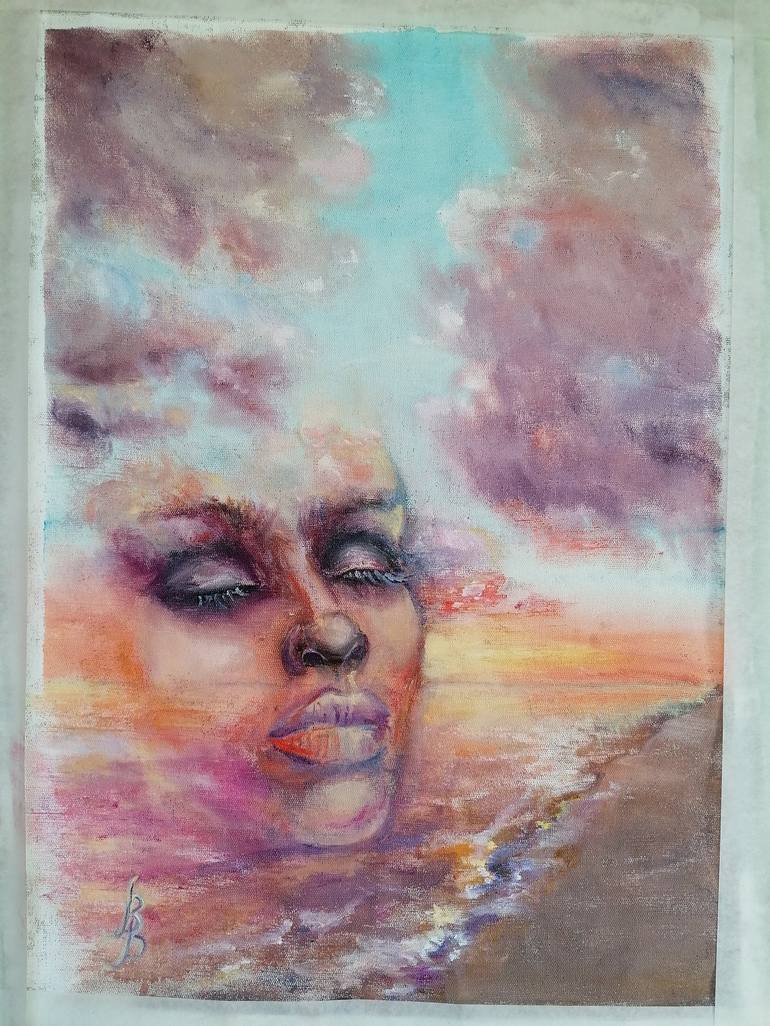 Original Conceptual Portrait Painting by Bogdalena Bah