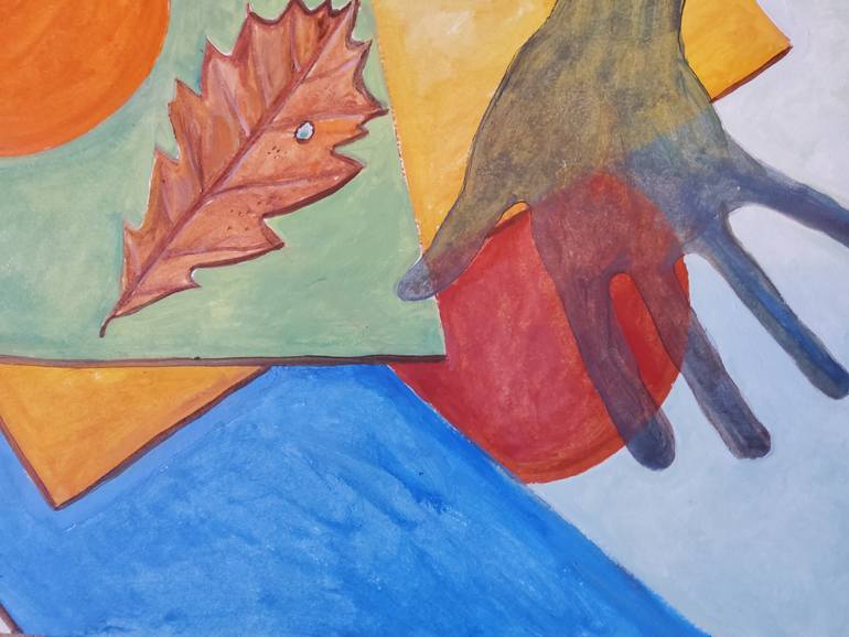 Original Conceptual Geometric Painting by Bogdalena Bah