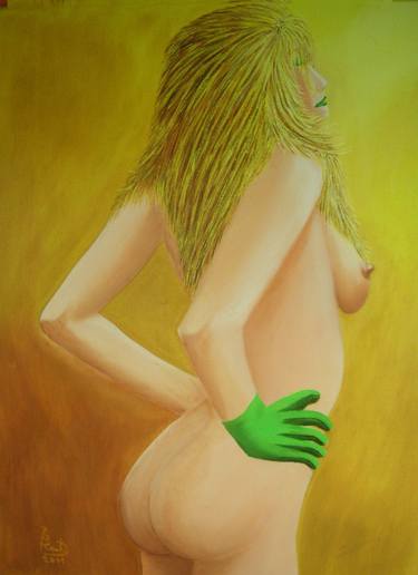 Female nude standing  -, thumb