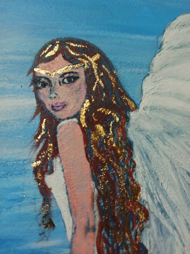 Original Modernism Women Painting by Angela Antonova