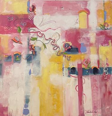 Original Abstract Mixed Media by Christine Farley