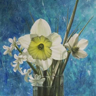 Print of Photorealism Floral Paintings by Natalia Bezpalchenko