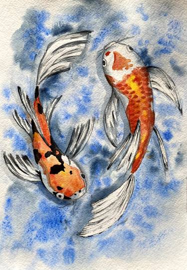 Print of Fish Paintings by Elena Kaeser