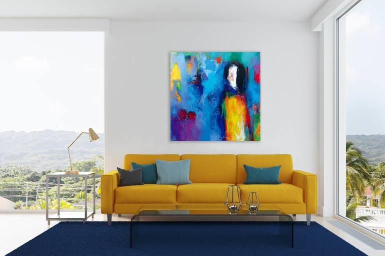 Original Abstract Painting by Ruhulla Hasanzade