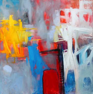 Original Abstract Expressionism Abstract Paintings by Ruhulla Hasanzade
